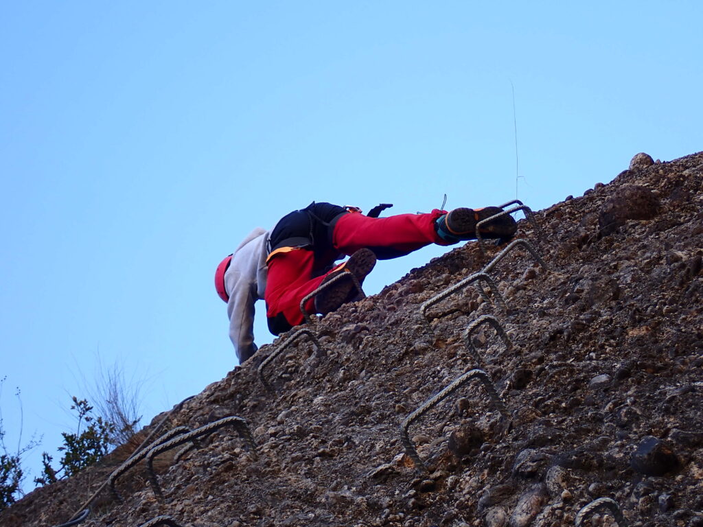 Vía ferrata del Morral en Graus