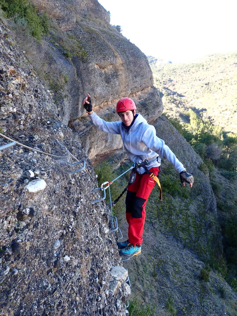 Vía Ferrata del Morral en Graus
