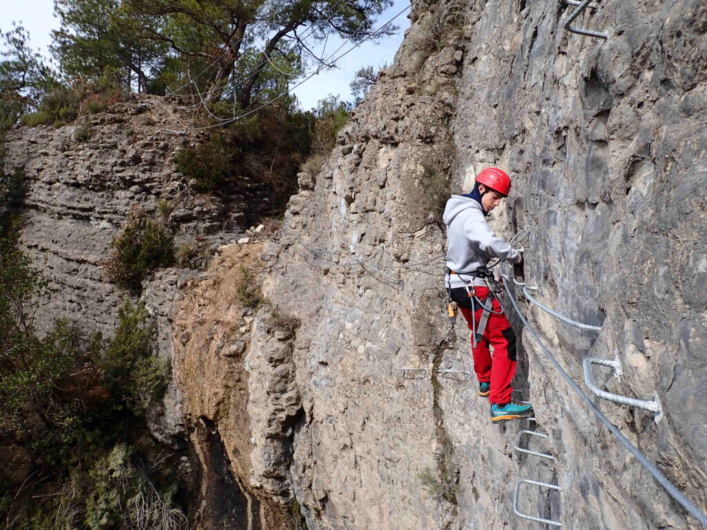 Vía ferrata del Bellós en Añisclo