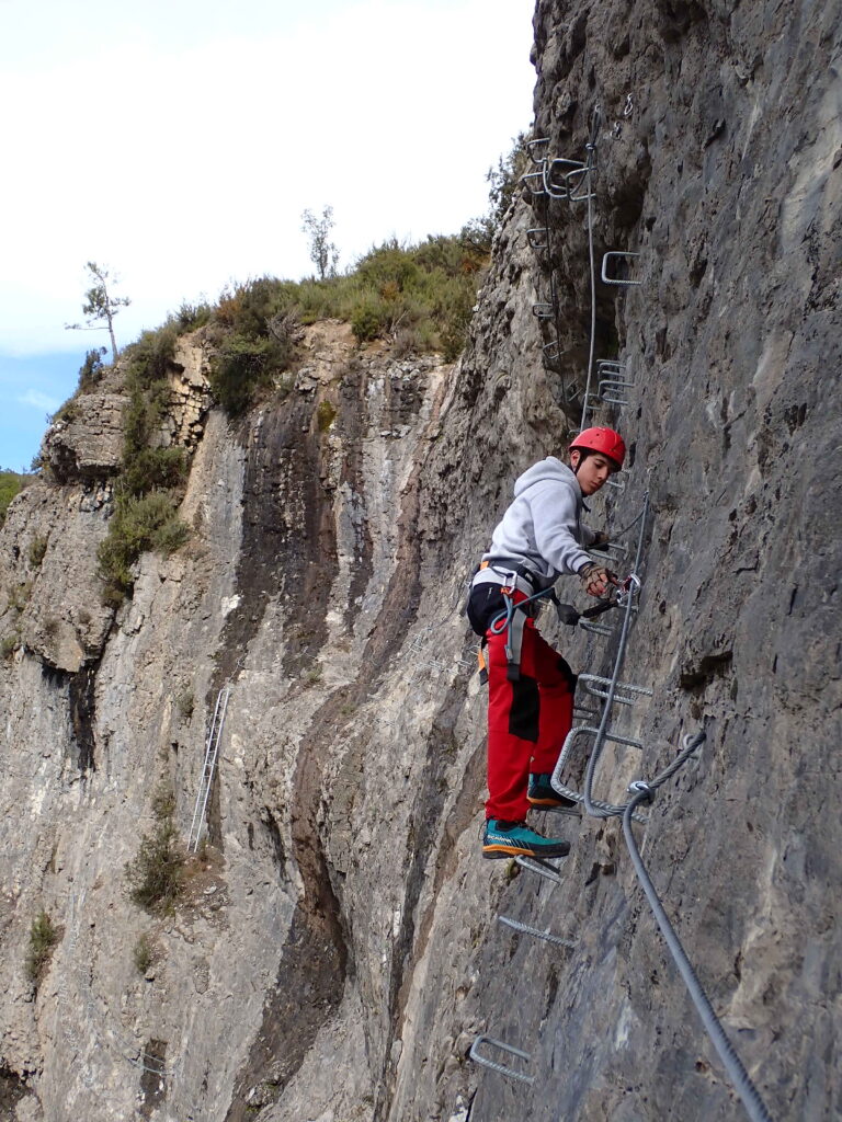 Vía ferrata del Bellós en Añisclo