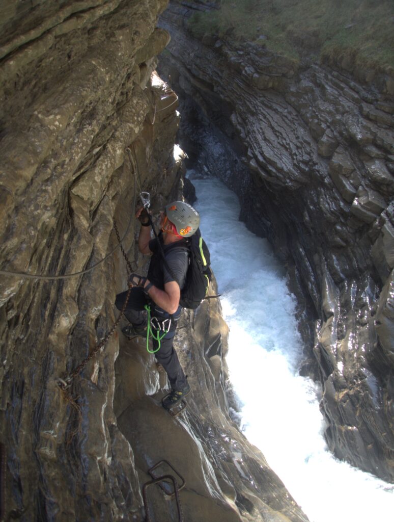 Vía ferrata Sorrosal en Broto (Huesca)
